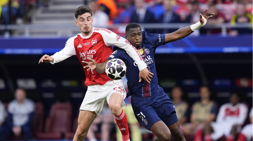 PSG defends Champions League title against Arsenal – Havertz takes lead